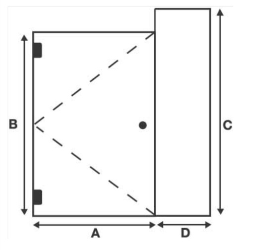 Door with Inline Panel to Ceiling