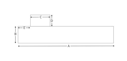 Backsplash with single bumpout